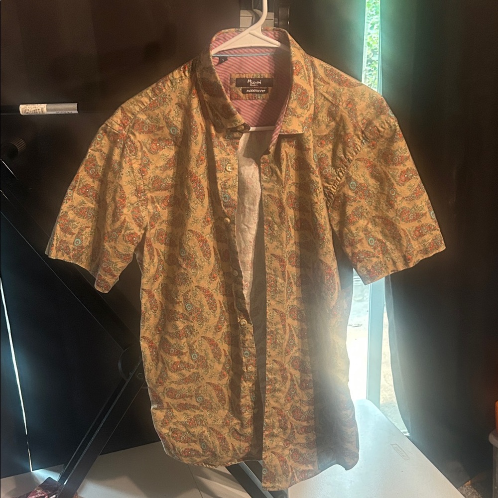 Mizumi Paisley Button Down Patterned Shirt